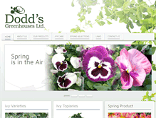 Tablet Screenshot of doddsgreenhouses.ca